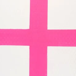 Gymnastikmatte Aufblasbar Tumbling Matte Trainingsmatte Blau/Rosa/Schwarz 400 x 100 x 10 cm