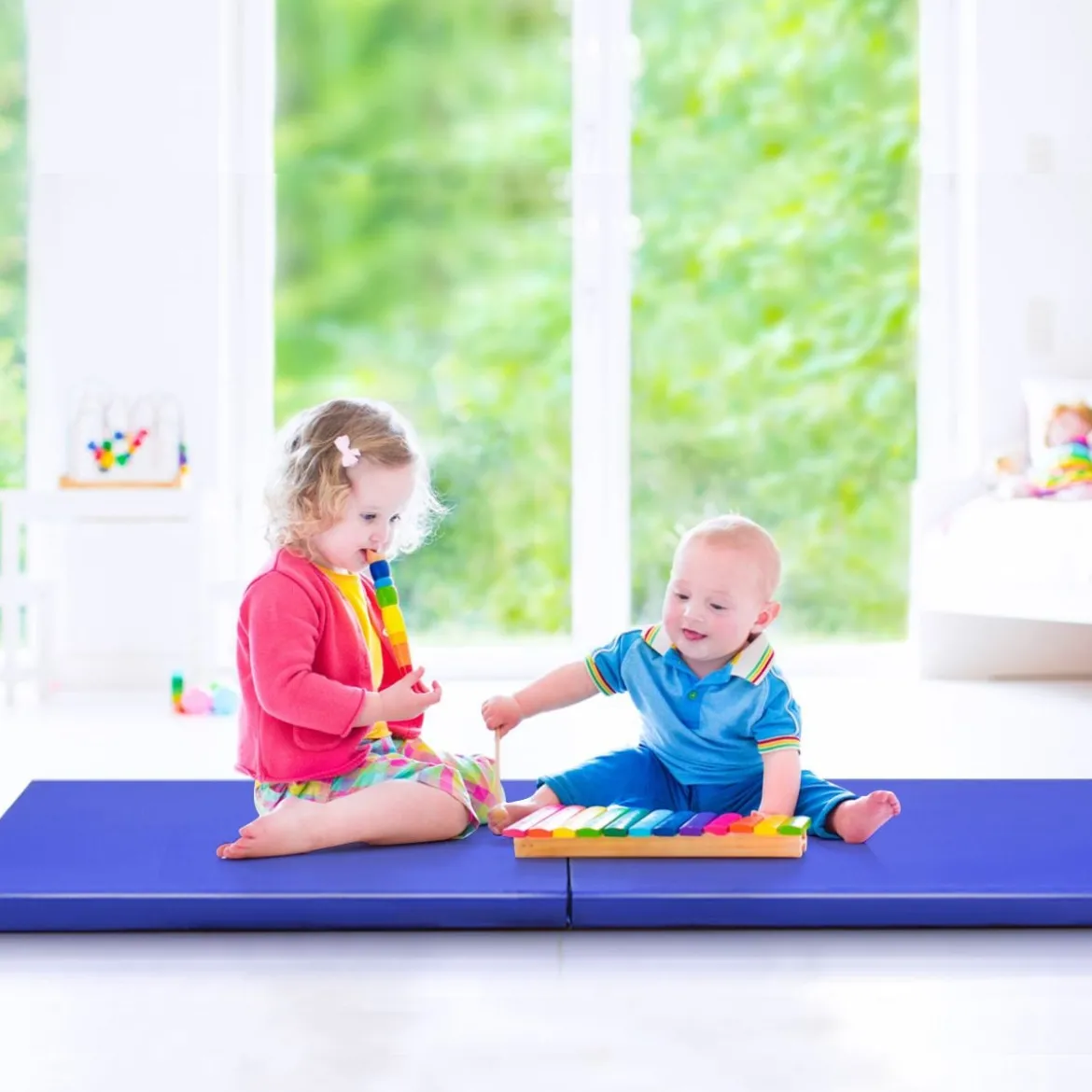Gymnastikmatte Weichbodenmatte Yogamatte Klappmatte Turnmatte 180 x 60 x 4 cm