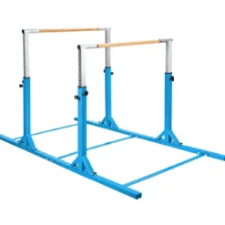 Gymnastikstangen Reckstange Turnbarren mit einstellbarer Breite 250 x 132 x 140 cm Blau