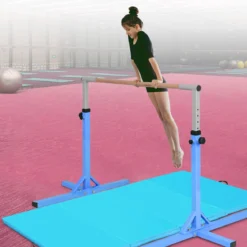 Gymnastik Turnreck Höhenverstellbare Turnstangen Belastbare Reckstange Rosa/Blau/Lila