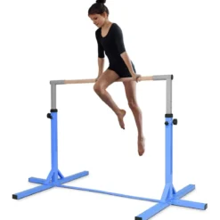 Gymnastik Turnreck Höhenverstellbare Turnstangen Belastbare Reckstange Rosa/Blau/Lila