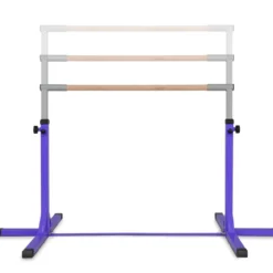 Gymnastik Turnreck Höhenverstellbare Turnstangen Belastbare Reckstange Rosa/Blau/Lila