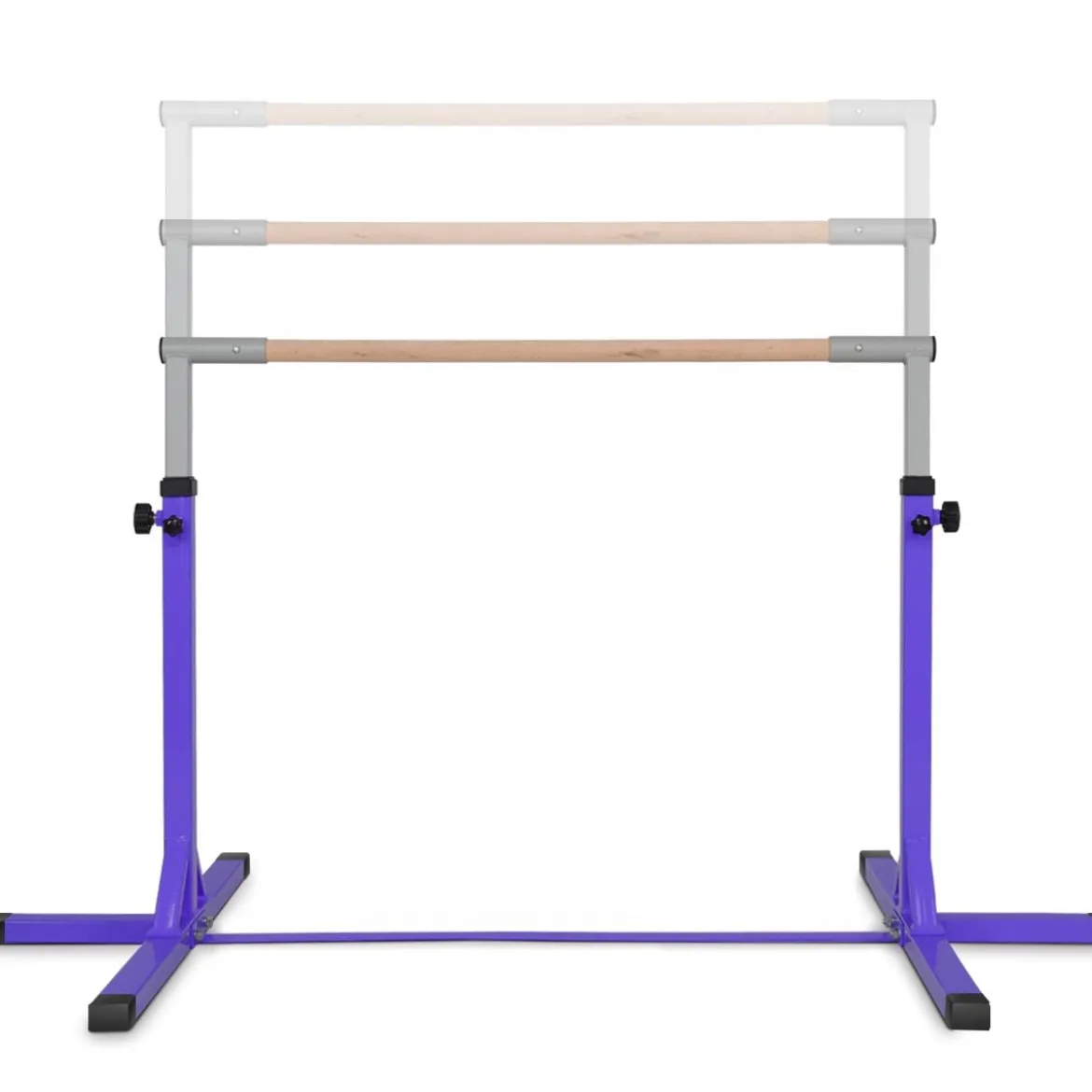 Gymnastik Turnreck Höhenverstellbare Turnstangen Belastbare Reckstange Rosa/Blau/Lila