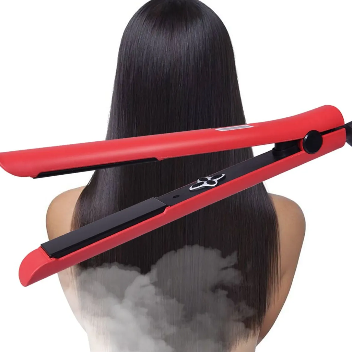 Haarglätter Glätteisen Haarglätteisen Haar Straightener Keramik mit LCD-Display