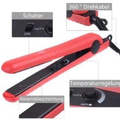 Haarglätter Glätteisen Haarglätteisen Haar Straightener Keramikplatten