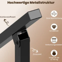 Handlauf Treppengeländer Seitliche Montage Eingangsgeländer mit flexiblem Winkelverstellung 70 cm