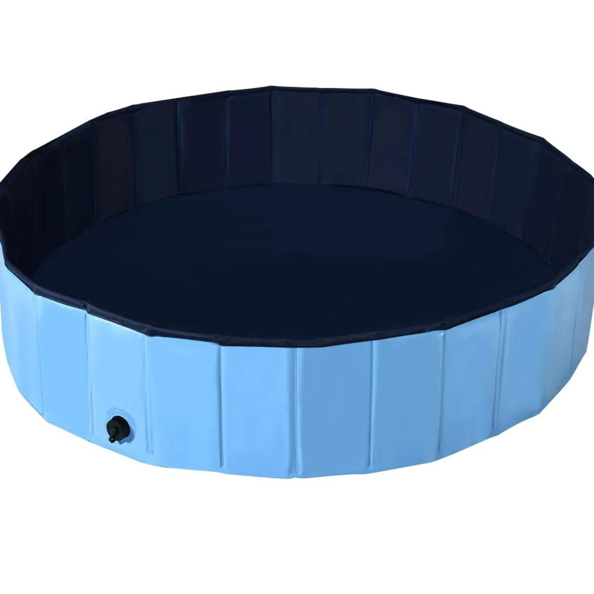 Haustier Pool Tragbarer Haustier Swimmingpool Faltbare Badewanne Pool für Hunde Katzen Kinder Blau