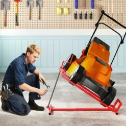 Hebevorrichtung Hebebühne Reinigungshilfe für Rasentraktor 400KG stufenlos