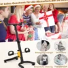 Heimtrainer mit Pedalen Bewegungstrainer mit Verstellbarem Handgriff 53 x 43 x 73-102 cm