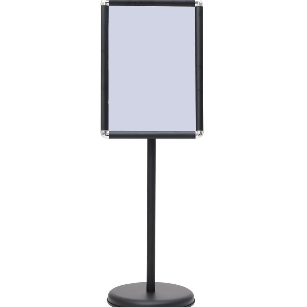 Höhenverstellbarer A3 Infoständer Drehbarer Plakatständer Kundenstopper Schwarz