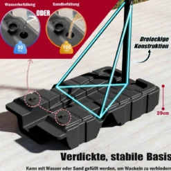 Höhenverstellbarer Basketballkorb mit Ständer & 2 Rädern Mobiles Korbsystem mit Ballaufbewahrung
