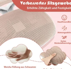 Höhenverstellbarer Kinderdrehstuhl mit Sitzbremse Ergonomischer Schreibtischstuhl Bürostuhl