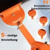 Höhenverstellbare Schneeschaufel auf Rädern Schneeschild mit Verstellbarem Winkel