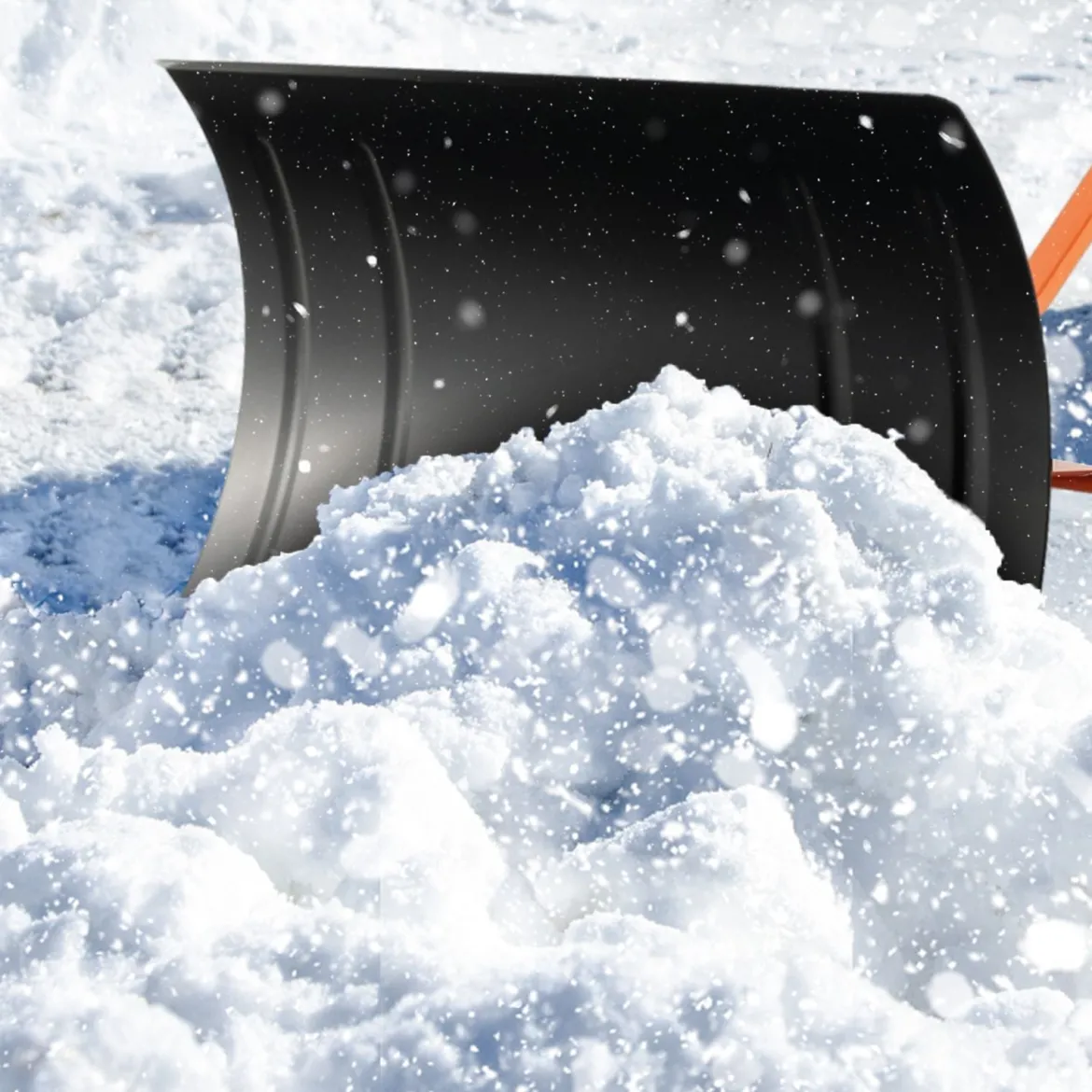 Höhenverstellbare Schneeschaufel auf Rädern Schneeschild mit Verstellbarem Winkel
