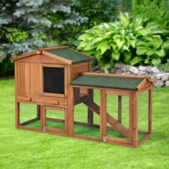 Hühnerstall Holz Hühnerhaus wetterfest Kaninchenkäfig Hühnervoliere Kaffee