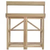 Hölzerne Outdoor-Pflanzbank Tisch aus Tannenholz Garten Arbeitstisch 100 x 49 x 121 cm Natur