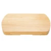 Hölzern Käsebrett & Messer Service-set Käseset Käseplatte Holz und 4tlg Besteck