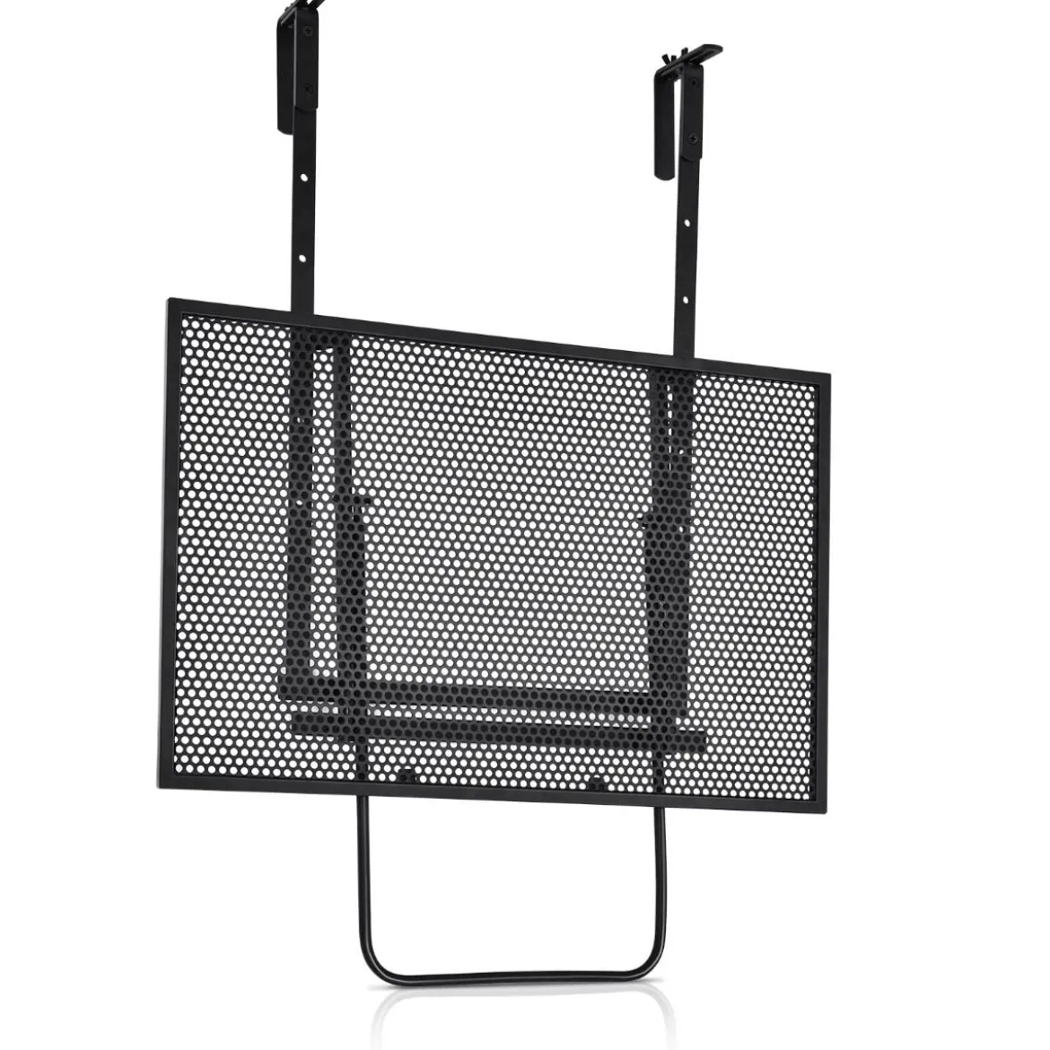 Hängendes Eisenregal mit 5-Stufig Verstellbarer Höhe 60,5 x 48 x 61,5-82,5 cm Schwarz