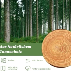 Hochbeet mit Gitterzaun Pflanzkasten aus Holz mit 4-seitigem Schutzzaun & Pflanzgitter Schutz vor Tierschäden 107 x 107 x 70 cm