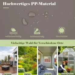 Hochbeet mit Rankgitter 3-stufig höhenverstellbar Blumenkasten mit Spalier 76 x 45 x 150 cm Kaffee