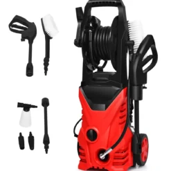Hochdruckreiniger 1500W Terrassenreiniger Blau/Rot 27 x 27 x 68 cm
