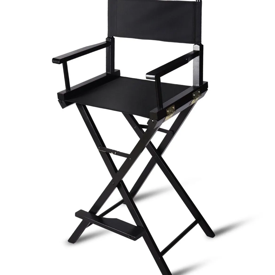 Hoher Regiestuhl Klappstuhl Make-up Chair Schminkstuhl Holz mit Seitentaschen