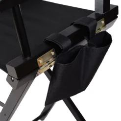 Hoher Regiestuhl Klappstuhl Make-up Chair Schminkstuhl Holz mit Seitentaschen