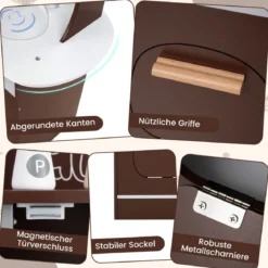Holz Eck Spielküche mit Sound & Licht & Kaffeemaschine & Rutsche Kleinkind Küchen Spielset
