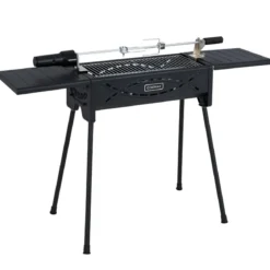 Holzkohlegrill Outdoor-Grill mit Elektrischer Bratgabel Holzkohle-Grillstation für BBQ 108 x 41 x 75 cm