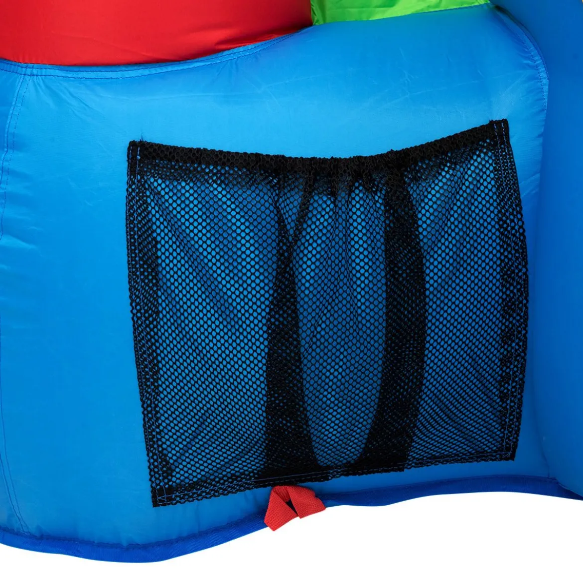 Hüpfburg Aufblasbare Kinder Springburg Spielburg mit Rutsche Bunt 380 x 305 x 215 cm