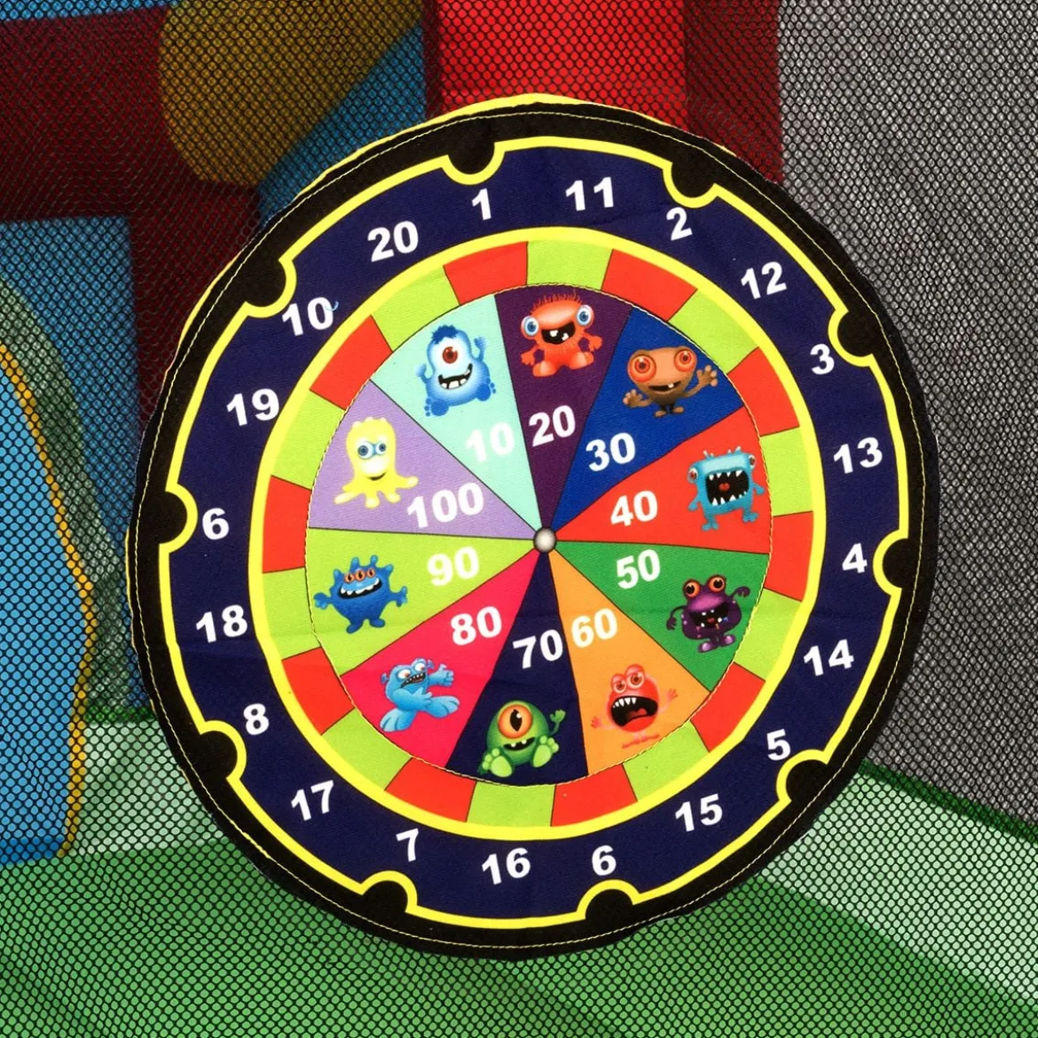 Hüpfburg Aufblasbare Kinder Springburg Spielburg mit Rutsche Bunt 380 x 305 x 215 cm