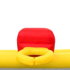 Hüpfburg Aufblasbare Kinder Springburg Spielburg mit Rutsche Bunt 380 x 305 x 215 cm