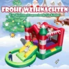 Hüpfburg Weihnachtliches Aufblasbares Kinderschloss mit Rutsche und Gebläse 390 x 210 x 220 cm