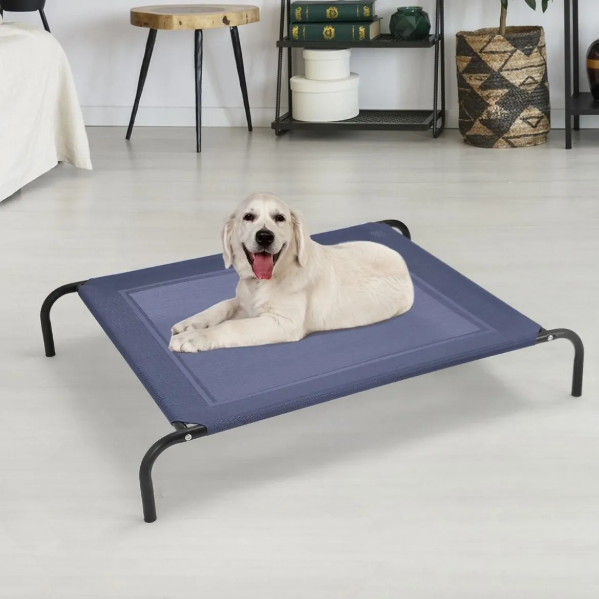 Hundebett Hundeliege outdoor Haustierbett Hund 130 x 90 x 20 cm Grau
