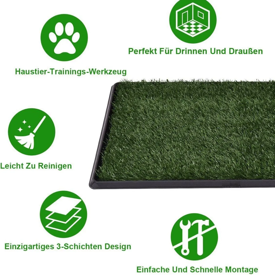 Hundetoilette Welpentoilette Hundeklo Haustierklo Trainingsunterlage Töpfchen