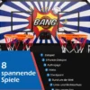 8 in 1 Basketballautomat Klappbarer Elektrischer Basketballständer Schießmaschine Weiß