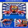 8 in 1 Basketballautomat mit 4 Bällen & Luftpumpe & 8 Spielmodi Arcade Basketballspiele Blau + Weiß