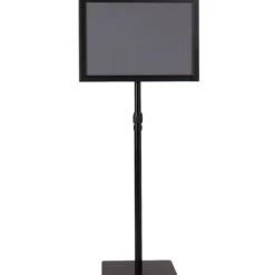 Infoständer A3 Höhenverstellbarer Abnehmbarer Plakatständer Plakat Silber/ Schwarz 42 x 29,5 cm