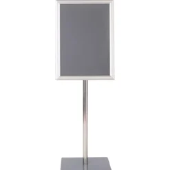 Infoständer A3 Höhenverstellbarer Abnehmbarer Plakatständer Plakat Silber/ Schwarz 42 x 29,5 cm