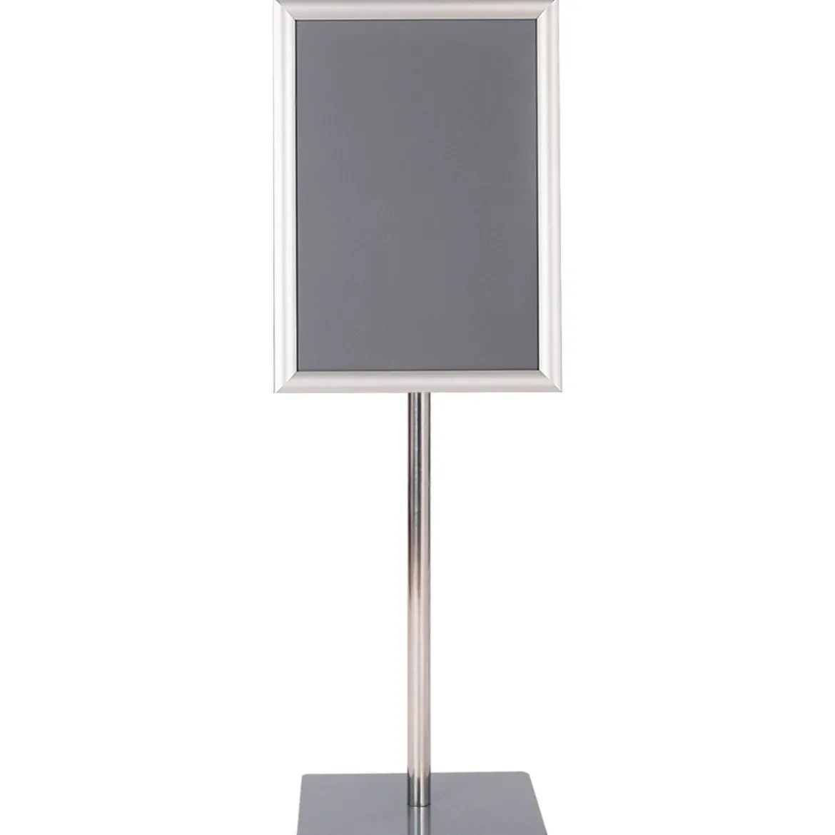 Infoständer A3 Höhenverstellbarer Abnehmbarer Plakatständer Plakat Silber/ Schwarz 42 x 29,5 cm