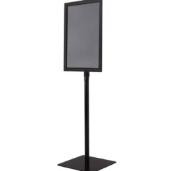 Infoständer A3 Höhenverstellbarer Abnehmbarer Plakatständer Plakat Silber/ Schwarz 42 x 29,5 cm