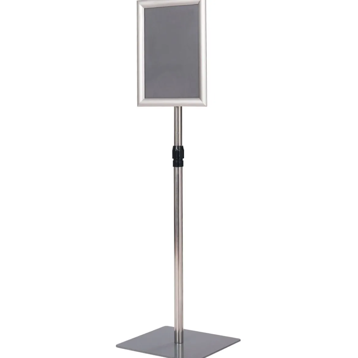 Infoständer DIN A4 Höhenverstellbarer Abnehmbarer Plakatständer Plakat Silber/Schwarz 33 x 24 cm