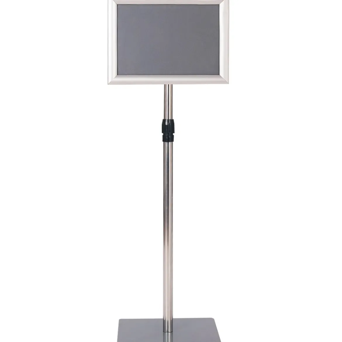 Infoständer DIN A4 Höhenverstellbarer Abnehmbarer Plakatständer Plakat Silber/Schwarz 33 x 24 cm