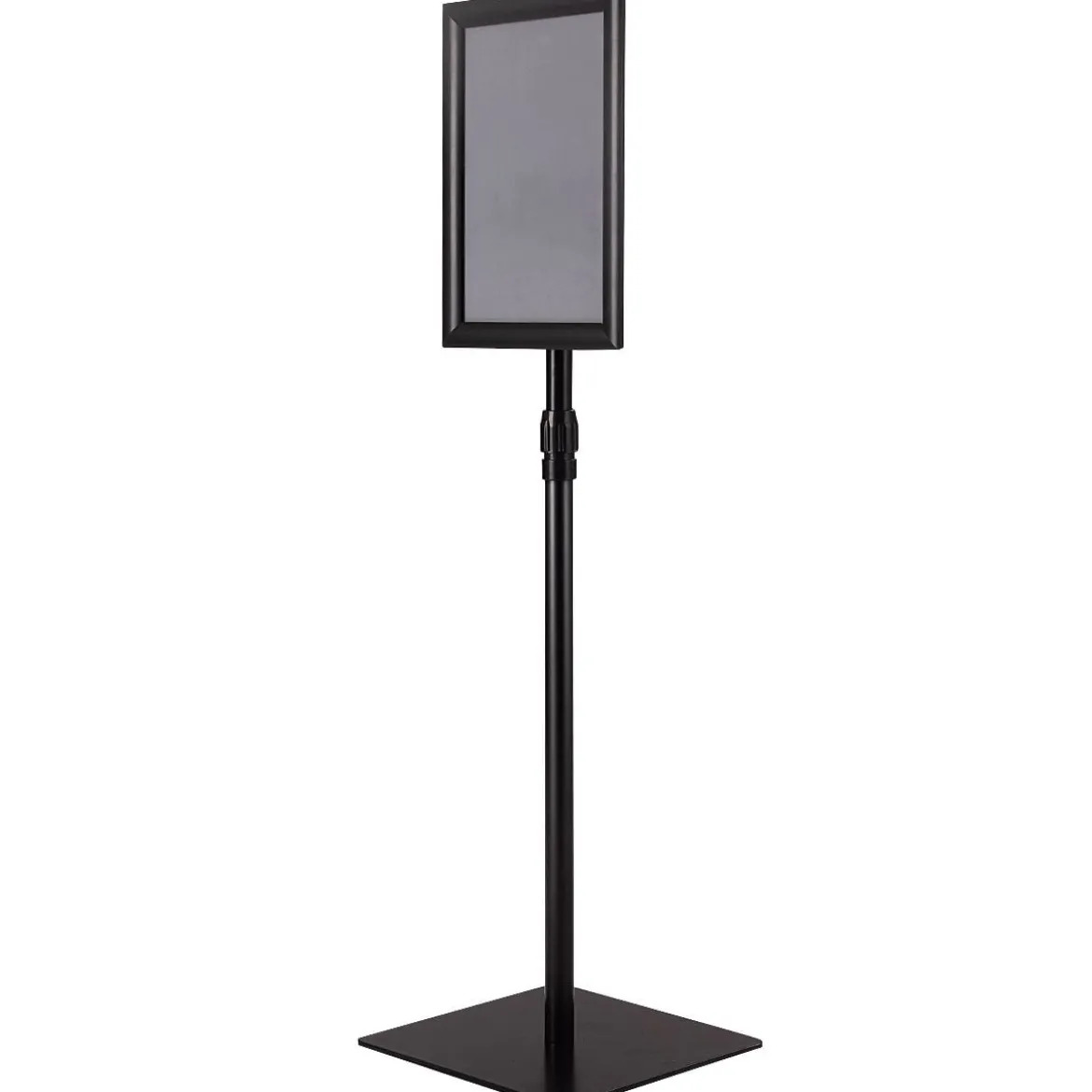 Infoständer DIN A4 Höhenverstellbarer Abnehmbarer Plakatständer Plakat Silber/Schwarz 33 x 24 cm