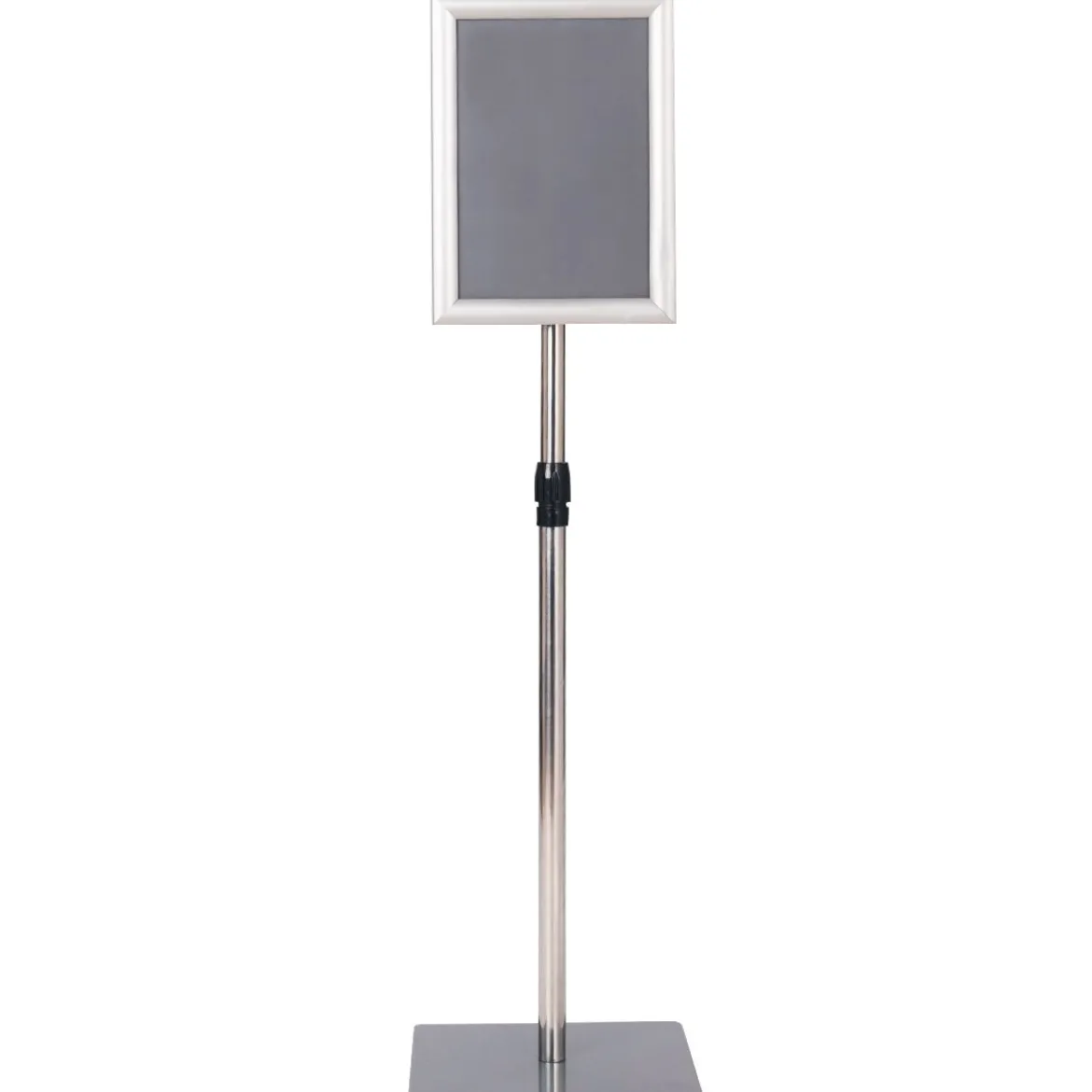 Infoständer DIN A4 Höhenverstellbarer Abnehmbarer Plakatständer Plakat Silber/Schwarz 33 x 24 cm