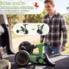 5-in-1 Kinderfahrrad Kinder Balancebike mit abnehmbaren Pedalen verstellbarem Lenker Grün