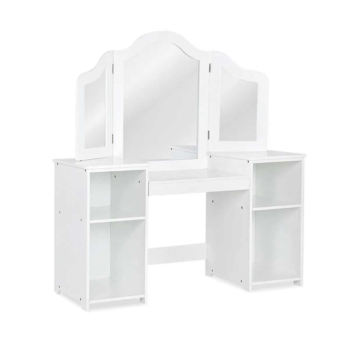 2 in 1 Kinder Schminktisch Schreibtisch mit spiegel 107 × 40 × 117 cm