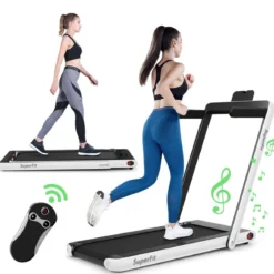 2 in 1 Klappbares Laufband 2,25 HP Tragbares Elektrisches Laufband
