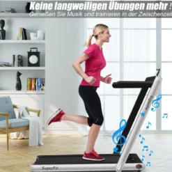 2 in 1 Klappbares Laufband 2,25 HP Tragbares Elektrisches Laufband