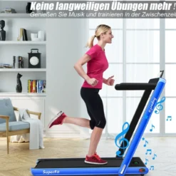 2 in 1 Klappbares Laufband 2,25 HP Tragbares Elektrisches Laufband